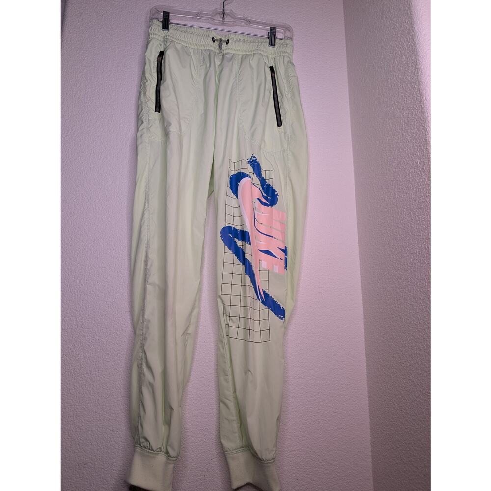 Nike Streetwear Retro Grid Graphic Swoosh Jogger Lime Women's S Activewear